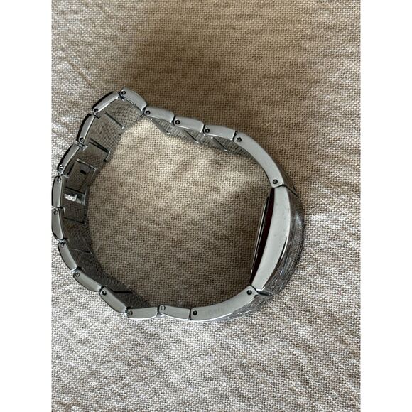 Kimio quartz women's silver tone bracelet watch with pink dial, new battery - Picture 6 of 6